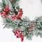3 Park; 13" Artificial Christmas Mini Wreath Centerpiece with Snow Berry & Pine; Category:Decorated Wreaths; Image:4